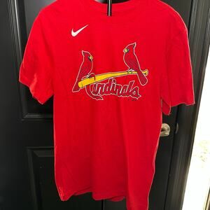 ST LOUIS CARDINALS Nike Tee Jack Flaherty #22 Red MLB Name/Number T-Shirt Men S